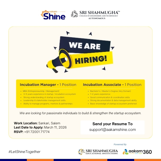 Hiring - Aakam Shine